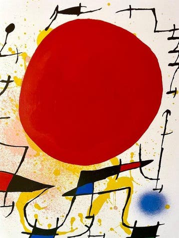 Joan Miró (after) - Litographie I (1972) - Jaren 1990