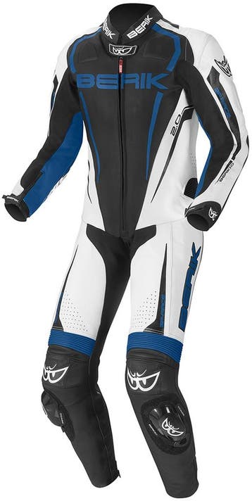 Berik Race-X Zwart Wit Blauw 1-Delig Motorpak, Nieuw met kaartje, Overall, Berik, Heren