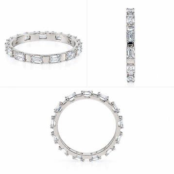 Zonder minimumprijs - Ring - 14 karaat Witgoud - 1.10ct. tw., Nieuw