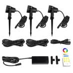 Mi-Light Tuinspot Set 3x 6W RGB+CCT Zwart - Incl., Verzenden, Nieuw, Trendy verlichting