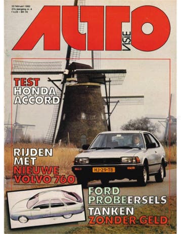 1982 AUTOVISIE MAGAZINE 04 NEDERLANDS, Nieuw, Author