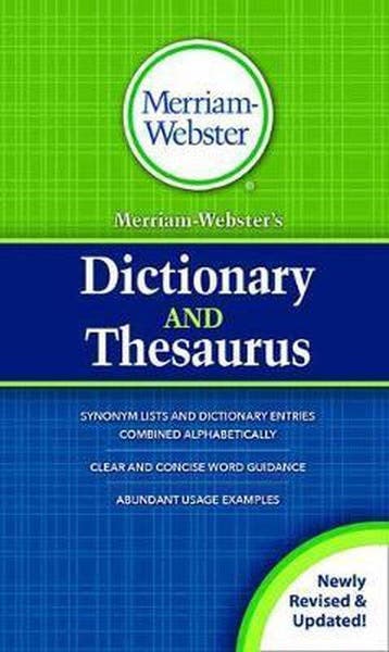 MerriamWebsters Dictionary and Thesaurus - MerriamWebster, Verzenden, Gelezen, MerriamWebster