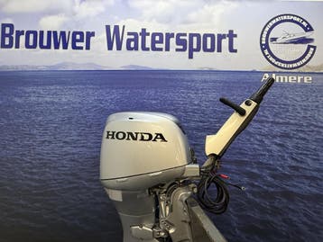 “Honda 40 pk buitenboordmotor | Big Tiller | Supermooi “, Viertaktmotor, Ophalen of Verzenden, Zo goed als nieuw, 30 pk of meer