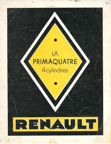 1931 RENAULT PRIMAQUATRE BROCHURE FRANS, Nieuw, Renault, Author