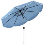 Ronde Parasol Balkonparasol Strandparasol Met 3-voudige Kant, Verzenden