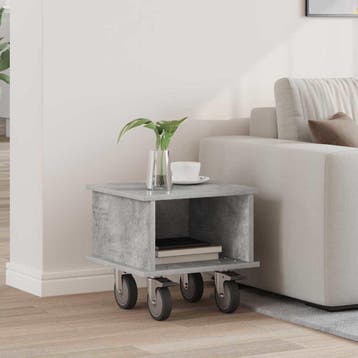 vidaXL TV-standaard 37 x 35 x 35 cm Beton Grijs Bewerkt hout, Huis en Inrichting, Kasten | Televisiemeubels, Minder dan 50 cm