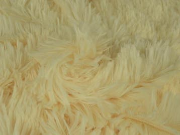 10 meter langharig bont - Champagne - Pluche stoffen, Overige kleuren, 120 cm of meer, Ophalen of Verzenden, Polyester