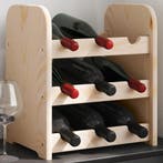 vidaXL Wijnrek 33x25x37 cm massief grenenhout, Huis en Inrichting, Woonaccessoires | Wijnrekken, Verzenden, Nieuw
