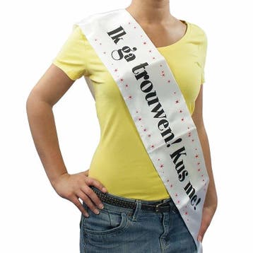 Sjerp Ik ga trouwen kus me!, Kleding | Dames, Ophalen of Verzenden, Nieuw