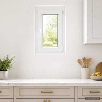 vidaXL Kleur binnenkant kelderraam Wit RISOR 50 x 80 cm, Doe-het-zelf en Verbouw, Verzenden, Nieuw