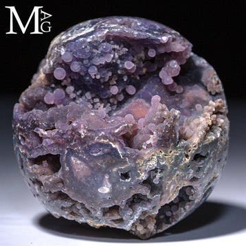 Grape Agate - botrioïde bol uit Indonesië - Zeldzame, Nieuw