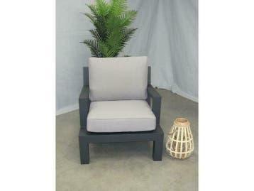 Te Velde tuinmeubelen lauren lounge stoel, Nieuw, Aluminium, Stoel, Loungeset