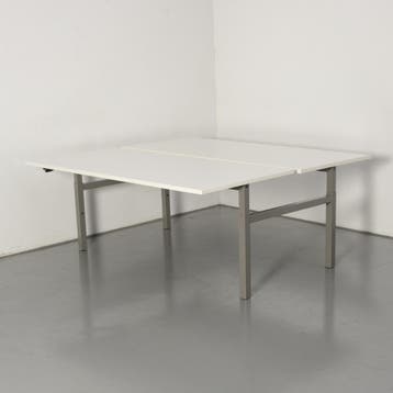 Twinform benchwerkplek, wit blad, 180 x 80 cm (2x), hoogte, Huis en Inrichting, Bureaus, Ophalen of Verzenden, Nieuw