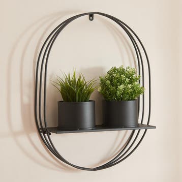 [en.casa] Plantenrek Vestby met bloempotten metaal 61x46,5x1, Verzenden, Nieuw