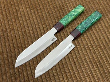 Keukenmes - Santoku - Handafgewerkt Japans