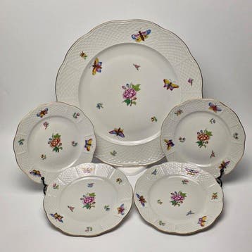 Herend - 5-Piece Set - Queen Victoria - Dessertservies (5) -