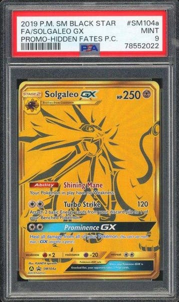 Pokémon - 1 Graded card - Solgaleo SM104a Black Star Full, Nieuw