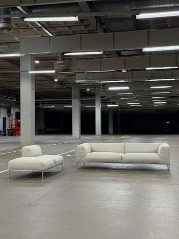 BB Italia Frank | Natural | NIEUWSTAAT + Garantie, 250 tot 300 cm, Ophalen of Verzenden, Zo goed als nieuw, Bank Hoekbank Bankstel Bankje Loungebank Banken Chaise Lounge 