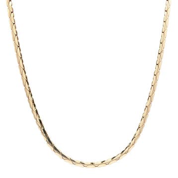 Gouden choker hart 14 karaat, Verzenden, Zo goed als nieuw, Goud