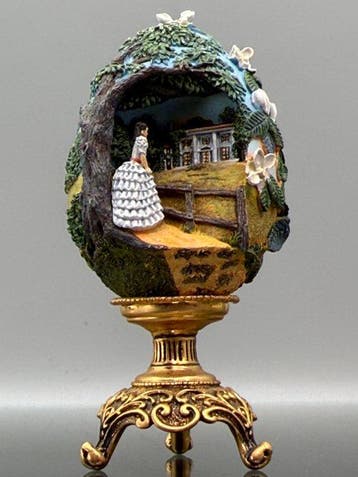 Fabergé ei - Gone With The Wind 24 Karat Gold Plated Limited