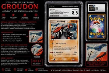 Pokémon - 1 Graded card - groudon 020/PLAY Japanese 2005, Nieuw