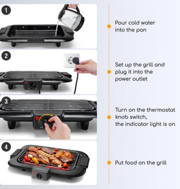 Grillplaat - Teppanyaki Bakplaat - Tafelgrill - Gourmetstel, Verzenden, Zo goed als nieuw