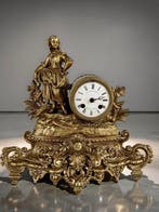 Pendule - Zinklegering, Messing - 1850-1900