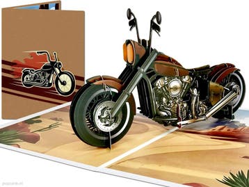 Harley Davidson Motor fan? 3D pop-up kaart Chopper Cruise..., Verzenden, Nieuw
