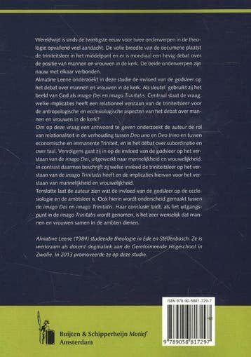 Triniteit, antropologie en ecclesiologie 9789058817297, Verzenden, Zo goed als nieuw, Almatine Leene
