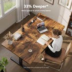 SOLAVERO Elektrisch Bureau 140 x 80 cm, Standing Desk met Ge, Verzenden, Zo goed als nieuw