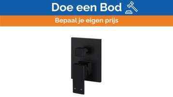 Bieden: Meir MW02 Square Black Brass Bronze Double Shower M, Watersport en Boten, Bootonderdelen, Ophalen of Verzenden, Nieuw