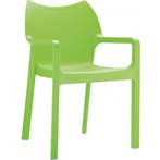 (MDK-105016) Siesta Diva 4-pootsstoel lime, Ophalen of Verzenden, Nieuw