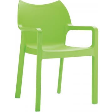 (MDK-105016) Siesta Diva 4-pootsstoel lime, Ophalen of Verzenden, Nieuw