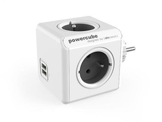 Allocacoc PowerCube Original USB Grijs (FR), Computers en Software, Pc- en Netwerkkabels, Nieuw, Ophalen of Verzenden