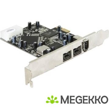 Delock 89153 PCI Express x1-kaart > 2 x externe FireWire B +, Computers en Software, Verzenden, Nieuw, DeLock