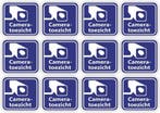 Camera toezicht 12 stickers (913.43), Verzenden, Nieuw, Overige typen