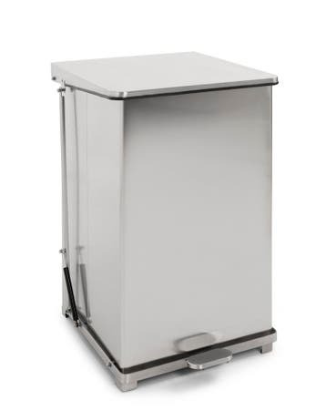 V-Part Industriële Pedaalemmer | 152L | Mat RVS | 535x538x78, Ophalen of Verzenden, Nieuw