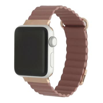 Apple Watch bandje Magna - Leer - roze - roze / 44 · 45 ·, Verzenden, Nieuw