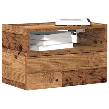 vidaXL Nachtkastjes 2 st wandgemonteerd 45x26x28,5 cm oud, Minder dan 45 cm, Verzenden, Nieuw, Minder dan 55 cm