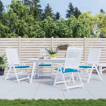 vidaXL Tuinstoelkussens 4 st 50x50x3 cm oxford stof blauw, Verzenden, Nieuw, Blauw