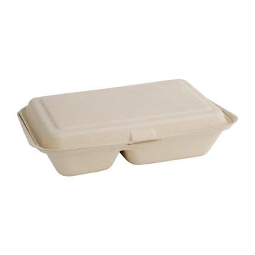 Fiesta Compostable composteerbare bagasse voedseldozen 2, Huis en Inrichting, Keuken | Keukenbenodigdheden, Verzenden, Nieuw