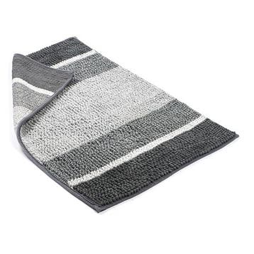 Badmat | Differnz (90 x 60 cm, Microfiber, Grijs), Verzenden, Nieuw