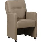 Set van 8 Leren eetkamerstoelen Sharp - Hermes Mocca, Huis en Inrichting, Stoelen, Ophalen of Verzenden, Nieuw, Leer, Vijf, Zes of meer stoelen