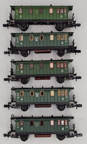 Arnold N - 3040 - Modeltrein personenwagonset (5) - Vijf, Hobby en Vrije tijd, Nieuw