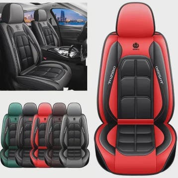 Universele Autostoelhoes - Luxe Lederlook & IJszijde - Volle, Auto-onderdelen, Interieur en Bekleding, Verzenden, Nieuw