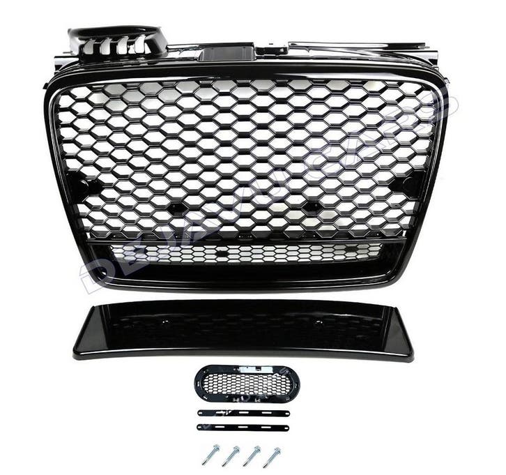 RS4 Look Front Grill voor Audi A4 B7, Auto diversen, Tuning en Styling, Ophalen of Verzenden