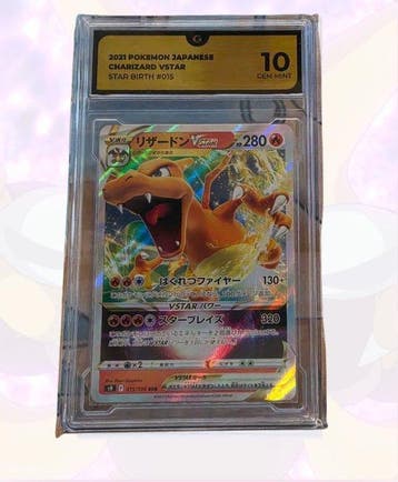 Pokémon - 1 Graded card - Charizard Vstar - 015/100 Star, Nieuw