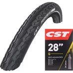 CST Anti-lek fietsbandenset - Reflecterend - 28 inch - Zwart, Ophalen of Verzenden, Nieuw, Band