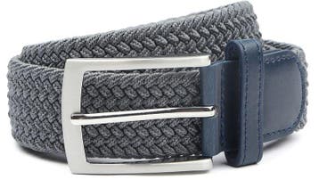 Suitable Geweven Riem Antraciet maat 95 Heren, Verzenden, Nieuw, Suitable, Echt leder