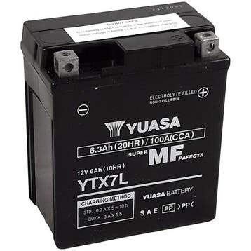 Yuasa Ytx7L Fa Accu Agm 12V 6Ah 114X71X131X131, Verzenden, Nieuw